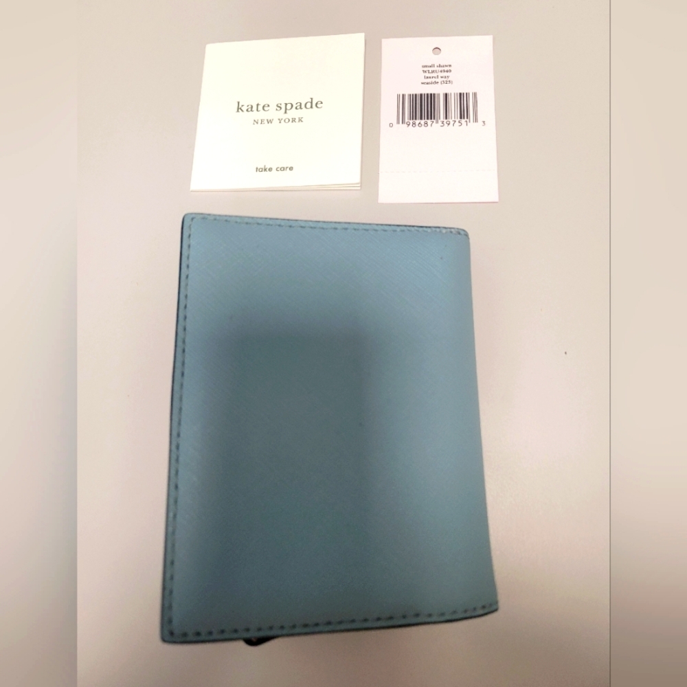 Kate Spade pvc compact bifold wallet seaside